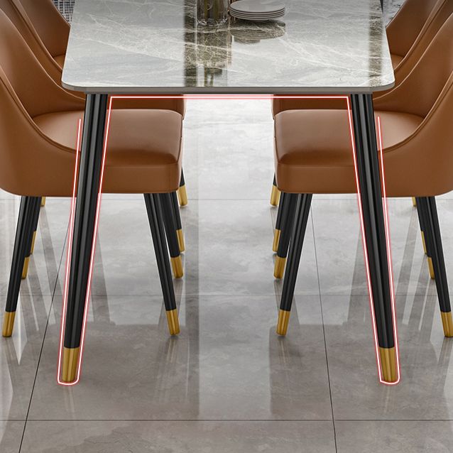 1/2/5/7 Piezas Juego de comedor Nordic Stoner Table Sillas sin brazo