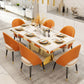 Metal Traditional Luxury Rectangle Indoor Table Marble Top Table with Pedestal Clearhalo ' dining_table' 'Dining Tables & Seating' 'Dining Tables' 'furn' 'furn_dining_table' 'Furniture' 'furniture_dining_table' 'Kitchen & Dining Furniture' 'kitchen&dining_furn' 'kitchen' 'kitchen_dining_table' 1200x1200_02f25e31-0391-433a-9180-73263424a16f