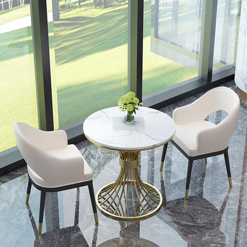 Ensemble de table à manger en marbre fausse en marbre moderne 1/2/3/5 Pièces Pièces Ensemble pour Utilisation à domicile