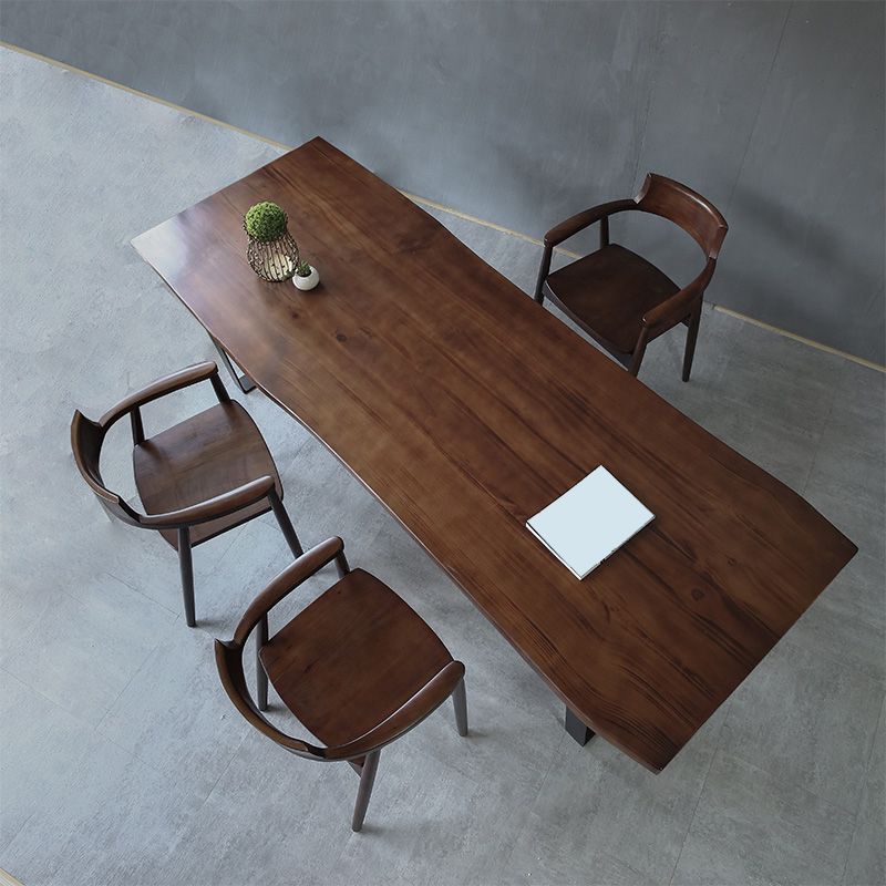 Industrial Solid Wood Dining Table Set 1/2/4 Pisces Dinette Set in Natural Clearhalo 'Dining Room Sets' 'Dining Tables & Seating' 'dining_room_set' 'furn' 'furn_dining_room_set' 'Furniture' 'Kitchen & Dining Furniture' 1200x1200_02f58991-f269-444b-b5b5-2065f98c5595