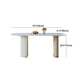 Metal Traditional Luxury Table Free Form Marble Top Table for Home
