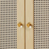 42.51" Tall 2 - Drawer Accent Cabinet Modern 3 - Door Cabinet Clearhalo 'Cabinets & Chests' 'cabinets_chests' 'furn' 'furn_cabinets_chests' 'Furniture' 'Living Room Furniture' 1200x1200_02f76801-6cdc-41d9-a5ca-973581dae380