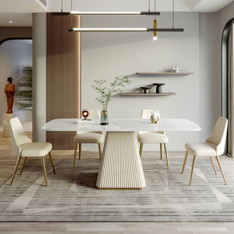 Designer Style Home Dining Room Set 1/4/5 Pieces Sintered Stone Dining Table Set