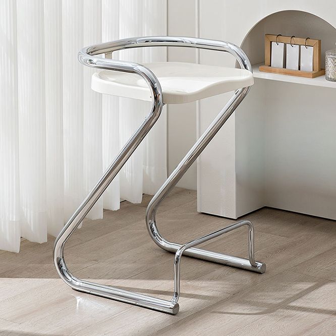 Industrial Metal Counter Stools Saddle Seat Counter Stool with Low Back