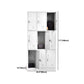 Contemporary White Wardrobe Cabinet Steel Wardrobe Armoire for Home