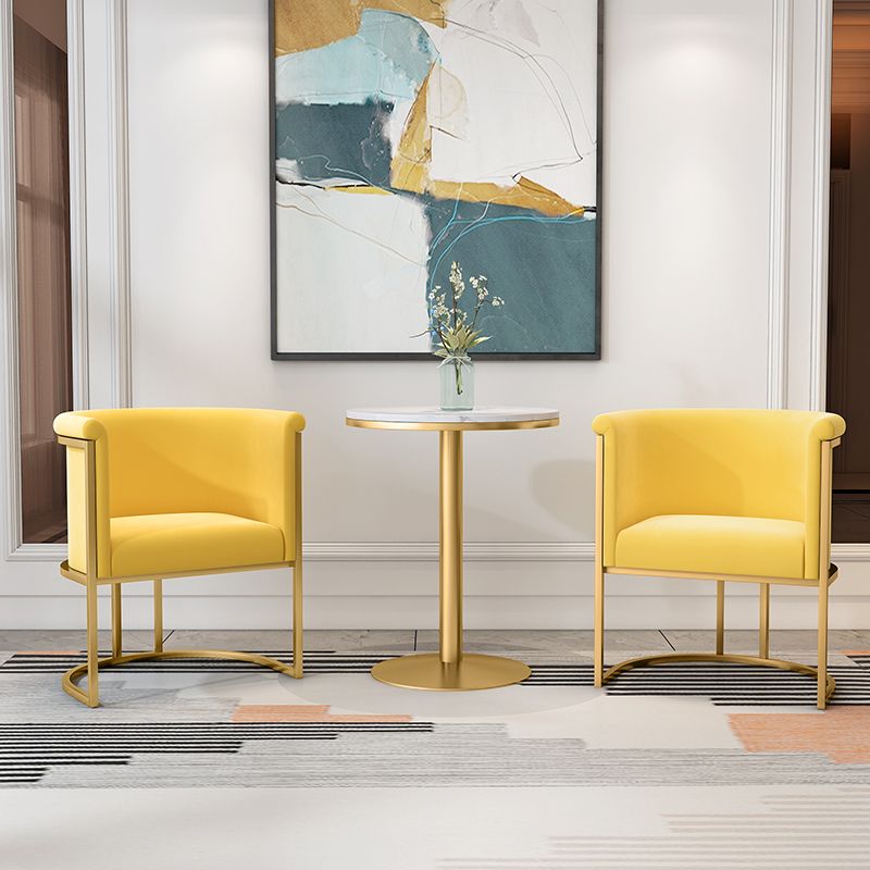 Scandinavian Style Upholstered Armless Chairs Solid Back Side Chairs for Home Clearhalo ' kitchen&dining_furn' 'Dining Chairs' 'Dining Tables & Seating' 'dining_chair' 'furn' 'furn_dining_chair' 'Furniture' 'furniture_dining_chair' 'Kitchen & Dining Furniture' 'kitchen' 1200x1200_02fbbd79-433d-4b39-85e5-5528dfd399c7