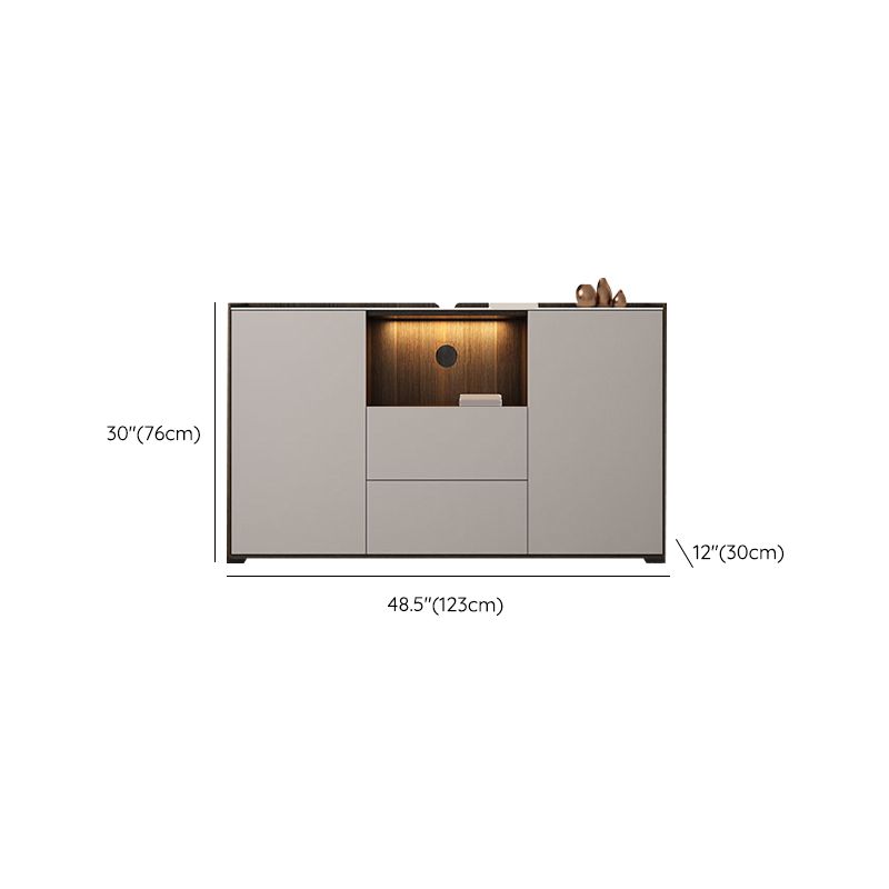 Stone Media Console TV Stand Modern TV Stand Console with 2 Drawers Clearhalo 'furn' 'furn_tv_stands_entertainment_centers' 'Furniture' 'Living Room Furniture' 'TV Stands & Entertainment Centers' 'TV Stands & Media Storage Furniture' 'tv_stands_entertainment_centers' 1200x1200_02fd0717-7003-49c2-99e8-7232e8c3cd99