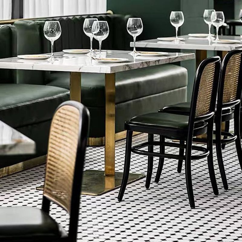 Sedia da pranzo con cucina in metallo contemporaneo sedia da pranzo aperta