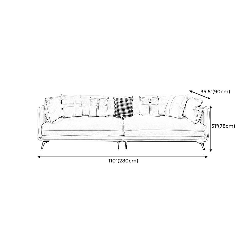 Contemporary Stain-Resistant Faux Leather Square Arm Sofa/Sectional for Living Room Clearhalo 'furn' 'furn_sectionals' 'Furniture' 'furniture_sectionals' 'Living Room Furniture' 'Sectionals' 1200x1200_02fd5357-1491-46a8-b774-cef301f3af87