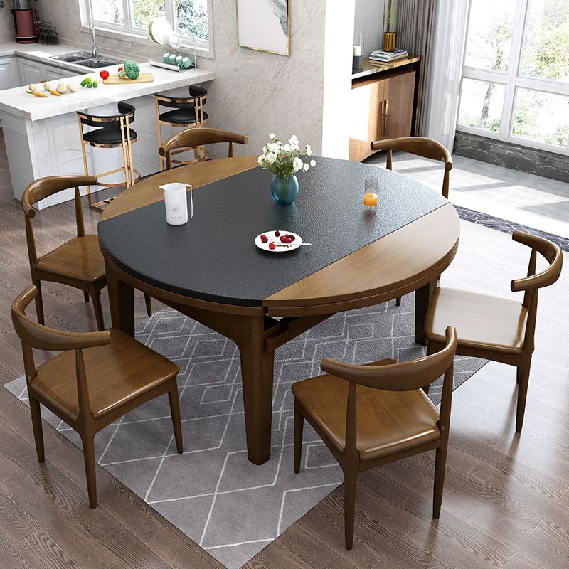 Modern Scalable Stone Dining Table Rubber Legs for Dining Room Clearhalo 'Dining Tables & Seating' 'Dining Tables' 'dining_table' 'furn' 'furn_dining_table' 'Furniture' 'Kitchen & Dining Furniture' 1200x1200_02fe47b3-9e75-4d7d-b0bc-f37d791993f6