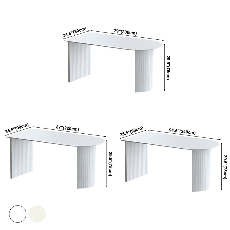 Contemporary Style Furniture Double Pedestal Dining Site Table for Home Clearhalo ' dining_table' 'Dining Tables & Seating' 'Dining Tables' 'furn' 'furn_dining_table' 'Furniture' 'furniture_dining_table' 'Kitchen & Dining Furniture' 'kitchen&dining_furn' 'kitchen' 'kitchen_dining_table' 1200x1200_03006b8f-89a8-4a07-a321-bb5c215647d5