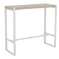 Rectangle Pine Wood Top Bistro Table Modern Pub Table with Metal Base Clearhalo 'Bar Furniture' 'Bar Tables' 'bar_tables' 'furn' 'furn_bar_tables' 'Furniture' 'Kitchen & Dining Furniture' 1200x1200_03040207-e19c-4ced-bdba-a2c377b8d3cf