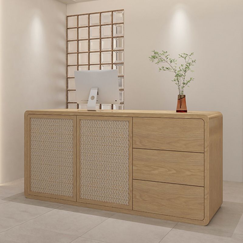 Contemporary Style Wood Rectangle Patio Bar Table for Living Room Clearhalo 'Bar Furniture' 'Bar Tables' 'bar_tables' 'furn' 'furn_bar_tables' 'Furniture' 'Kitchen & Dining Furniture' 1200x1200_03060b81-b413-446f-89d4-6a83b7a29858
