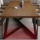 Bureau de bureau en bois massif contemporain 29,53 "Tableau d'écriture avec des jambes en fer