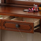 Traditional 2-Drawer Wood Dressing Table with Mirror Makeup Vanity Stool Clearhalo 'Bedroom Furniture' 'furn' 'furn_makeup_vanities' 'Furniture' 'Makeup Vanities' 'makeup_vanities' 1200x1200_0307d8f5-cca1-4aa2-8a37-0f8758655dc8