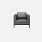 Square Arm Settee Stain-Resistant Leather Couch in Black/Grey Clearhalo 'furn' 'furn_sofas' 'Furniture' 'furniture_sofas' 'Living Room Furniture' 'Sofa' 'sofas' 1200x1200_0308b1a3-7e21-4895-af1b-d542e11cd549