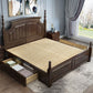 Rustic Style Bed Frame Solid Wood Standard Bed with Headboard Clearhalo 'Bedroom Furniture' 'Beds' 'furn' 'furn_beds' 'Furniture' 1200x1200_030cca9c-0767-45ed-b3b2-8a6cbf791697