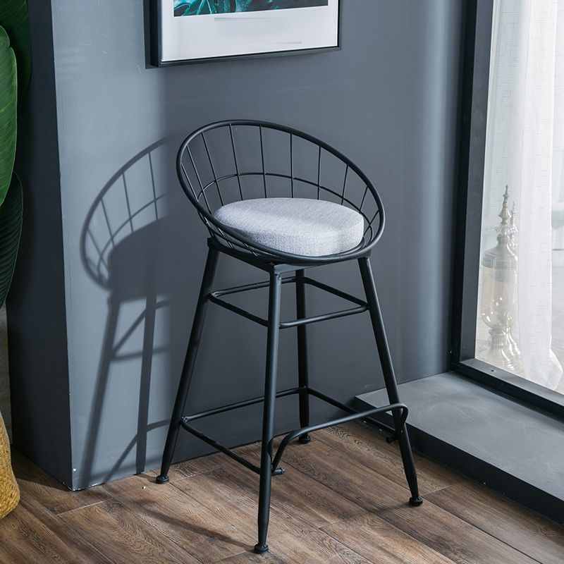 Nordic Style Bucket Counter Stools for Home Upholstered Bar Stools Clearhalo 'Bar Furniture' 'Bar Stools' 'bar_stools' 'furn' 'furn_bar_stools' 'Furniture' 'furniture_bar_stools' 'Kitchen & Dining Furniture' 1200x1200_030d66d2-f843-4dad-8cdb-363d6bd2be84