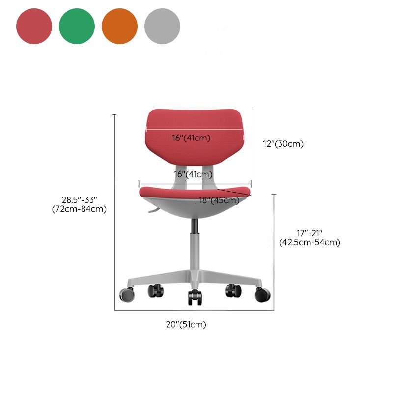 Modern Desk Chair Adjustable Seat Height Armless Office Chair with Wheels Clearhalo 'furn' 'furn_office_chair' 'Furniture' 'Office Chairs' 'Office Furniture' 'office_chair' 1200x1200_030d792c-3ea2-4882-8156-8f4ec9146f19