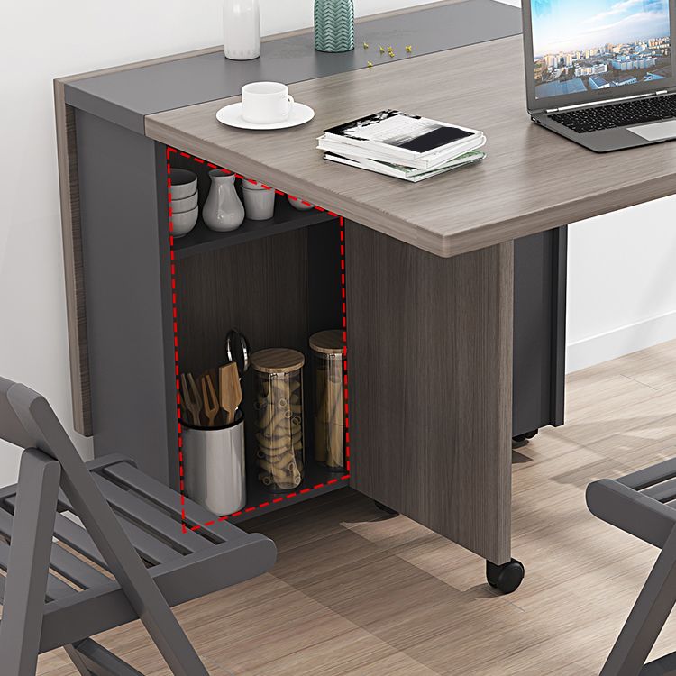 39.4''L Rectangle Mid-Century Modern Dining Table Drop-Leaf Table for Home (only table) Clearhalo ' dining_table' 'Dining Tables & Seating' 'Dining Tables' 'furn' 'furn_dining_table' 'Furniture' 'furniture_dining_table' 'Kitchen & Dining Furniture' 'kitchen&dining_furn' 'kitchen' 'kitchen_dining_table' 1200x1200_030e0ae0-0fff-4771-ba3b-9d200953450c