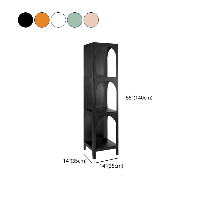 Modern Style Bookcase 13.78" Wide Metal Closed Back Bookshelf for Home Clearhalo 'Bookcases' 'furn' 'furn_bookcases' 'Furniture' 'furniture_bookcases' 'Office Furniture' 1200x1200_03111b4f-cf33-4dcf-9b6a-af268a198b83
