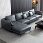 Contemporary Dark Grey Sofa with Bolster Pillows for Living Room Clearhalo 'furn' 'furn_sectionals' 'Furniture' 'Living Room Furniture' 'Sectionals' 1200x1200_031216a7-dcd8-4e5b-833b-9b34f58f614e