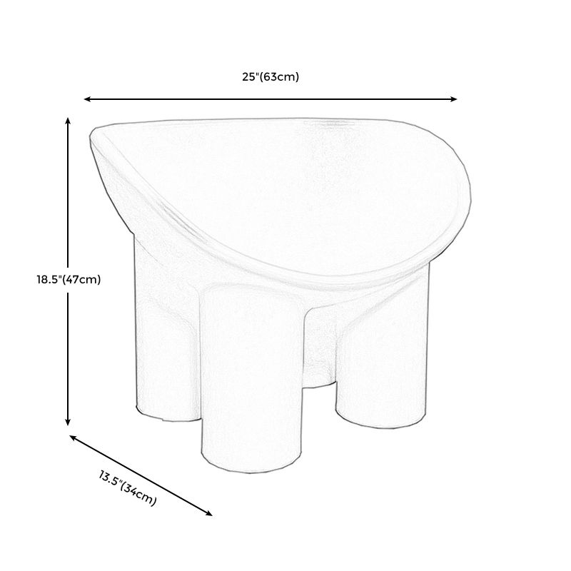 Four Leg Papasan Chair Armless Accent Chair with Fixed Back for Licing Room Clearhalo 'Accent Chairs' 'accent_chairs' 'Chairs & Seating' 'furn' 'furn_accent_chairs' 'Furniture' 'furniture_accent_chairs' 'Living Room Furniture' 1200x1200_0313fa7c-bf77-4fb6-8f3e-07b0b2657b3c