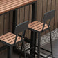 Contemporary 1/2/5 Pieces Reclaimed Wood Bar Table Set Fixed Table Counter Table Clearhalo 'Bar Furniture' 'furn' 'furn_home_bar_bar_sets' 'Furniture' 'Home Bars & Bar Sets' 'home_bar_bar_sets' 'Kitchen & Dining Furniture' 1200x1200_03150fce-e9b8-44dc-aaf1-6b8ae0dbdec1