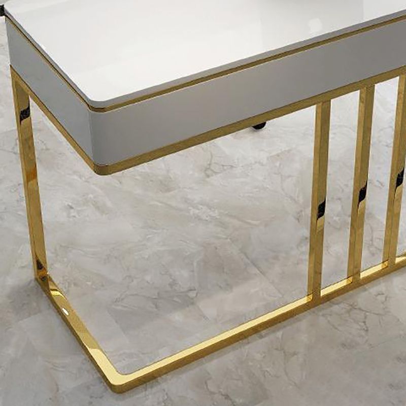 Descrito de la oficina de 1 cortesía de Glam Style Metal Writing Writing Desk for Office