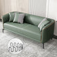 Faux Leather Tuxedo Arm Sofa 25.6" High Settee for Living Room Clearhalo 'furn' 'furn_sofas' 'Furniture' 'furniture_sofas' 'Living Room Furniture' 'Sofa' 'sofas' 1200x1200_0315d438-cce6-4216-bf4b-e302a521c3aa