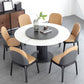 Set di dinette in pietra sinterizzato moderno 1/3/4/5/7 pezzi tavolo da pranzo rotondo con giradischi