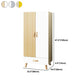 Engineered Wood Armoire for Home Modern Cabinet with Wooden Legs