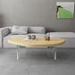 Scandinavian Solid Wood Coffee Table 14.96" H Acrylic Legs Cocktail Table Clearhalo 'Coffee & Accent Tables' 'Coffee Tables' 'coffee_tables' 'furn' 'furn_coffee_tables' 'Furniture' 'Living Room Furniture' 1200x1200_03169a45-0cb5-4550-9e07-7036eafaca45