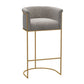 Nordic Design Upholstered Bar Stools for Home Use Luxury Low Back Round Stools Clearhalo 'Bar Furniture' 'Bar Stools' 'bar_stools' 'furn' 'furn_bar_stools' 'Furniture' 'furniture_bar_stools' 'Kitchen & Dining Furniture' 1200x1200_0318fa19-dea6-4816-aa1f-08857b180909