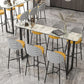 Industrial Bar Table Stone Top Carbon Steel Pedestal Bar Table Clearhalo 'Bar Furniture' 'Bar Tables' 'bar_tables' 'furn' 'furn_bar_tables' 'Furniture' 'Kitchen & Dining Furniture' 1200x1200_031aab07-c0d6-40b5-8584-88b63e230444