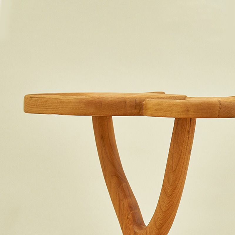 Solid Wood Corner Table Contemporary Side End Table Oval Pedestal Clearhalo 'Coffee & Accent Tables' 'End & Side Tables' 'end_side_tables' 'furn' 'furn_end_side_tables' 'Furniture' 'Living Room Furniture' 1200x1200_031b8896-e05c-4f78-a5ef-23cf5570d463