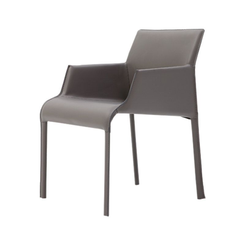 Contemporary Leather Dining Arm Chairs Matte Finish Parsons Chairs for Kitchen Clearhalo ' kitchen&dining_furn' 'Dining Chairs' 'Dining Tables & Seating' 'dining_chair' 'furn' 'furn_dining_chair' 'Furniture' 'furniture_dining_chair' 'Kitchen & Dining Furniture' 'kitchen' 1200x1200_031c5131-918a-4d45-8735-4d148ad862c1