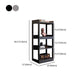 Contemporary Vertical Etagere Bookshelf Gray and Black Rubber Wood Bookshelf Clearhalo 'Bookcases' 'furn' 'furn_bookcases' 'Furniture' 'furniture_bookcases' 'kitchen' 'kitchen_bookcases' 'Living Room Furniture' 'Office Furniture' 1200x1200_031c95de-7f7f-44bb-a976-9379b0439f65
