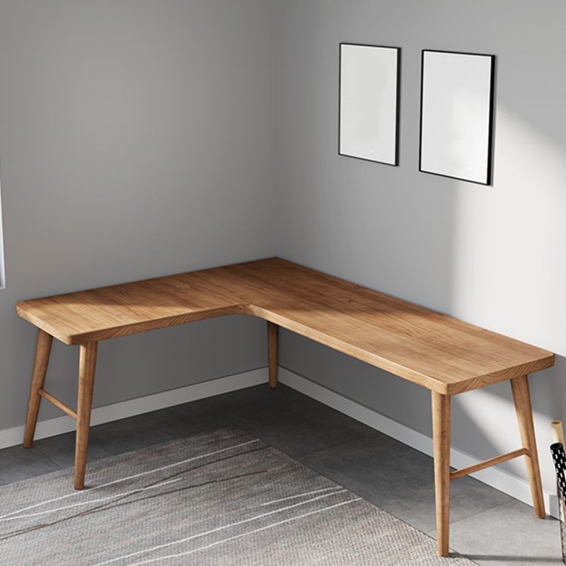 Industrial Office Desk Massivholz L-Form Schreibschalter für Schlafzimmer
