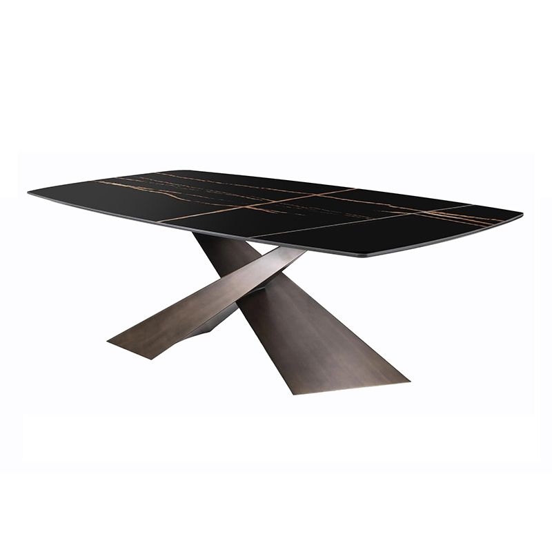 Rectangle Dining Site Table Traditional Luxury Stone Dinner Table for Indoor Clearhalo ' dining_table' 'Dining Tables & Seating' 'Dining Tables' 'furn' 'furn_dining_table' 'Furniture' 'furniture_dining_table' 'Kitchen & Dining Furniture' 'kitchen&dining_furn' 'kitchen' 'kitchen_dining_table' 1200x1200_0320e23a-cf46-474e-b808-19c92995f023