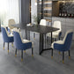 Black Metal Double Pedestal Dining Table Industrial Rectangle Fixed Table Clearhalo 'Dining Tables & Seating' 'Dining Tables' 'dining_table' 'furn' 'furn_dining_table' 'Furniture' 'furniture_dining_table' 'Kitchen & Dining Furniture' 'kitchen' 'kitchen_dining_table' 1200x1200_0320e3c0-4a5e-47f5-9477-c51ebf2dadaf