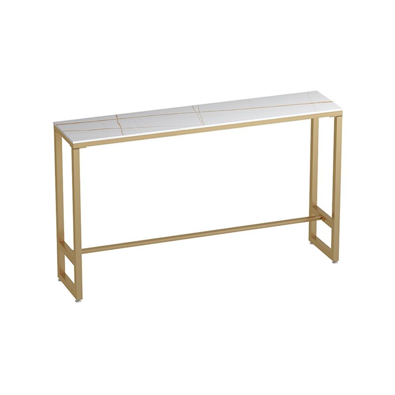 White Modern Marble Counter Wine Table Rectangle Footrest Bar Height Cocktail Table Clearhalo 'Bar Furniture' 'Bar Tables' 'bar_tables' 'furn' 'furn_bar_tables' 'Furniture' 'furniture_bar_tables' 'Kitchen & Dining Furniture' 'kitchen&dining_furn' 'kitchen' 1200x1200_03223965-e358-4112-87ff-5defc530188d