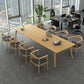 Glam Khaki Solid Wood Dining Table Standard Rectangle Shape Dining Table for Kitchen Clearhalo ' dining_table' 'Dining Tables & Seating' 'Dining Tables' 'furn' 'furn_dining_table' 'Furniture' 'furniture_dining_table' 'Kitchen & Dining Furniture' 'kitchen&dining_furn' 'kitchen' 'kitchen_dining_table' 1200x1200_03224e2c-b26e-41ae-aabe-e04662936bef