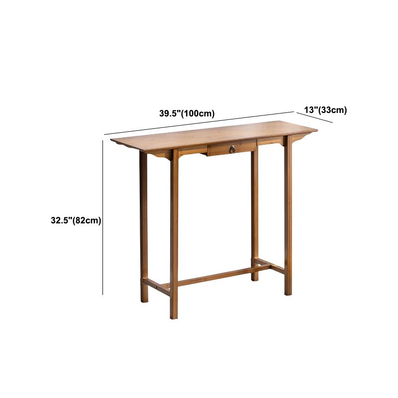 12" Wide Mid-Century Modern Console Table Solid Wood Console Sofa Table Clearhalo 'Console Tables' 'console_tables' 'Entry & Mudroom Furniture' 'furn' 'furn_console_tables' 'Furniture' 1200x1200_03265d3e-ab99-4191-9f12-de589f2ed475