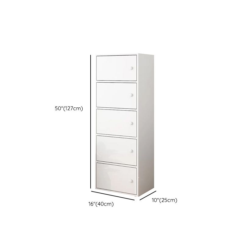 Simple Side Cabinet with Doors Modern Faux Wood Accent Cabinet Clearhalo 'Cabinets & Chests' 'cabinets_chests' 'furn' 'furn_cabinets_chests' 'Furniture' 'Living Room Furniture' 1200x1200_032685f7-0f8c-4224-b01d-f07b10aa2cea