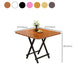 Modern Folding Wood Top Dining Table with Metal Leg for Living Room Clearhalo 'Dining Tables & Seating' 'Dining Tables' 'dining_table' 'furn' 'furn_dining_table' 'Furniture' 'Kitchen & Dining Furniture' 1200x1200_0327bc2a-3253-4863-b975-eb6a3659d9d5