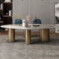 Sintered Stone Home Desk Luxury Oval Shape Fixed Table for Dining Room Clearhalo 'Dining Tables & Seating' 'Dining Tables' 'dining_table' 'furn' 'furn_dining_table' 'Furniture' 'Kitchen & Dining Furniture' 1200x1200_03298e3e-d781-493f-8c2c-47aa4fb028c5