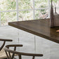 Modern Style Dining Table Rectangle Wooden Dining Table with Acrylic Base Clearhalo ' dining_table' 'Dining Tables & Seating' 'Dining Tables' 'furn' 'furn_dining_table' 'Furniture' 'furniture_dining_table' 'Kitchen & Dining Furniture' 'kitchen&dining_furn' 'kitchen' 'kitchen_dining_table' 1200x1200_032a24b0-bbf1-4c92-bbd8-a6023ebcac5c