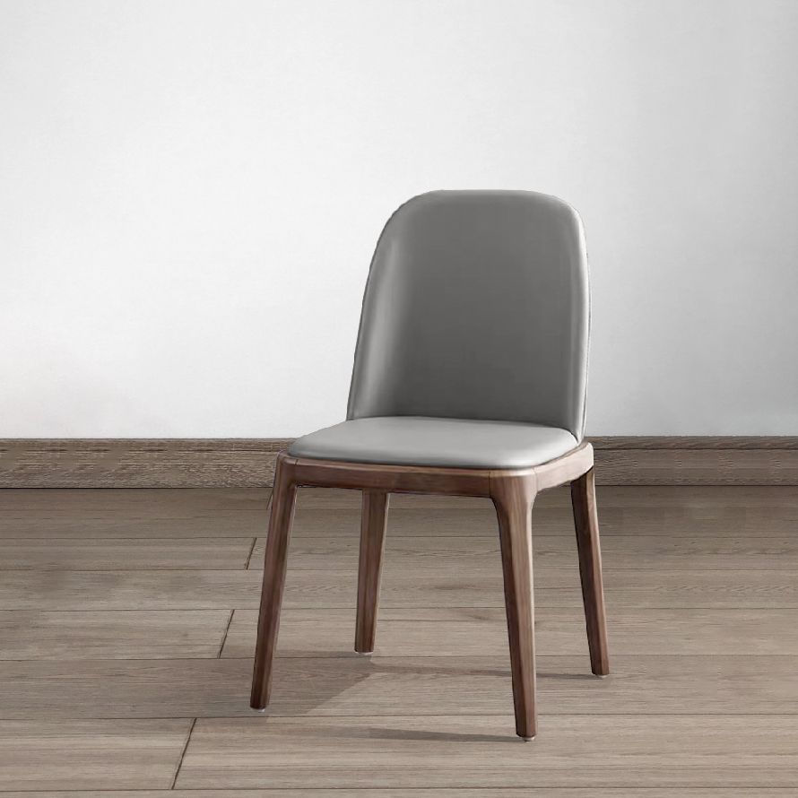 Industrial Ash Leather Side Chair Matte Finish Parsons Dining Chair (Set of 2) Clearhalo ' kitchen&dining_furn' 'Dining Chairs' 'Dining Tables & Seating' 'dining_chair' 'furn' 'furn_dining_chair' 'Furniture' 'furniture_dining_chair' 'Kitchen & Dining Furniture' 'kitchen' 1200x1200_032a9d0b-0c54-4539-96ee-7bf742e922b7