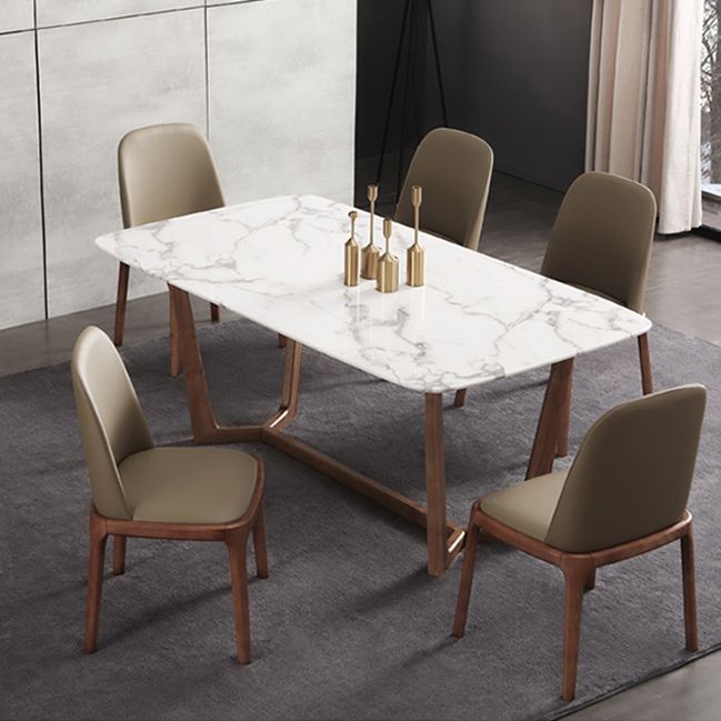 Industrial Leather Home Side Chair Matte Finish Parsons Dining Chair Clearhalo ' kitchen&dining_furn' 'Dining Chairs' 'Dining Tables & Seating' 'dining_chair' 'furn' 'furn_dining_chair' 'Furniture' 'furniture_dining_chair' 'Kitchen & Dining Furniture' 'kitchen' 1200x1200_032b254c-d06e-4244-bfd4-fbe595813d81